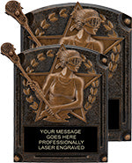 Lacrosse Female Legends of Fame Resin Trophies