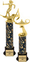 11-13 inch Twister Column Trophies on Rounded Bases