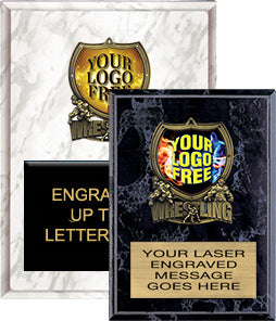 Custom Wrestling Sport Shield Plaques