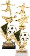 Soccer Spinning Theme with Motion Graphics Riser Trophies