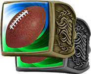 Football Full Color Championship Rings