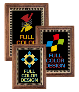 High Gloss Genuine Walnut Plaques - Color – Trophy Depot