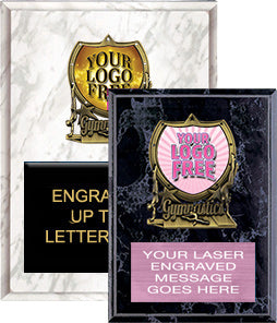 Custom Gymnastics Sport Shield Plaques