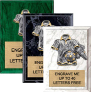 Soccer Resin Sport Jersey Plaques