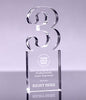 Number 3 Acrylic Award - 6 inch [ATNM-3-6-Q]