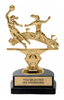 Soccer Stadium Sport Double Action Trophy - Female [TSSDA6-SCF]