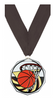 Basketball Decagon Painted Medal [MDCM2-BK]