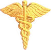 Gold Plated Pin- Cadeceus [PCDS-16]