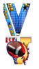 Flag Football Victory Colorix Acrylic Medal [MACR2-V-FLGFB-Q]