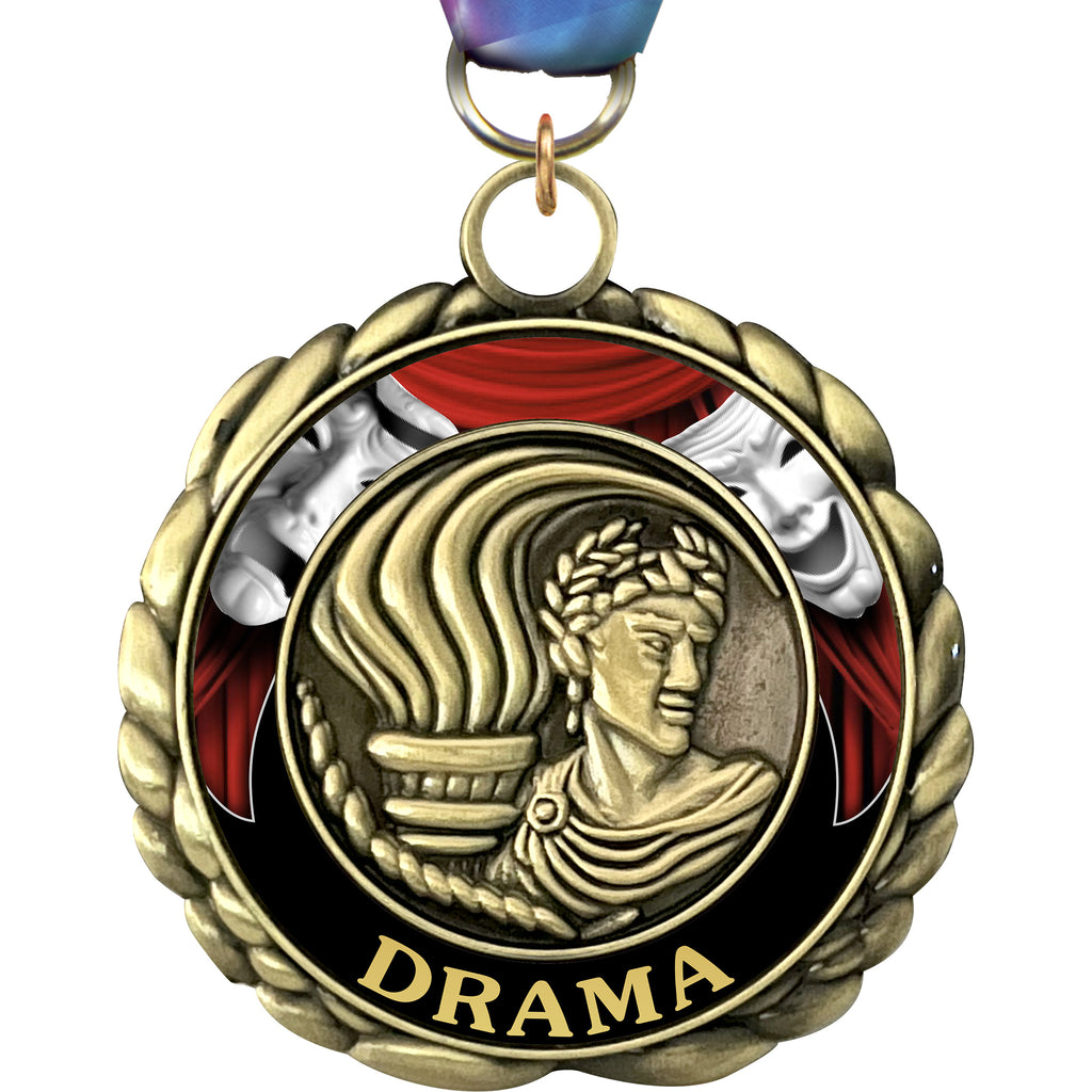 2.5" Wraparoundz Drama Insert Medal [MWZ2-DR]
