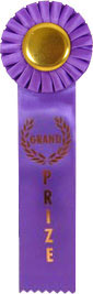 Grand Prize Single Streamer Rosette Ribbon [R10R1-GRDPRZ]