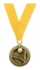 Tennis 1.75 inch Dimensional Medal [MSW1-TN]