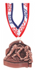 Wrestling Sculpted 3D Medal [M25G-WS]