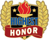 Wreath & Torch Scholastic Enamel Pin- Highest Honor [PMEP-7]