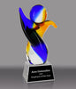 Abstract Victory Art Glass Award- 9 inch [AGJ2]