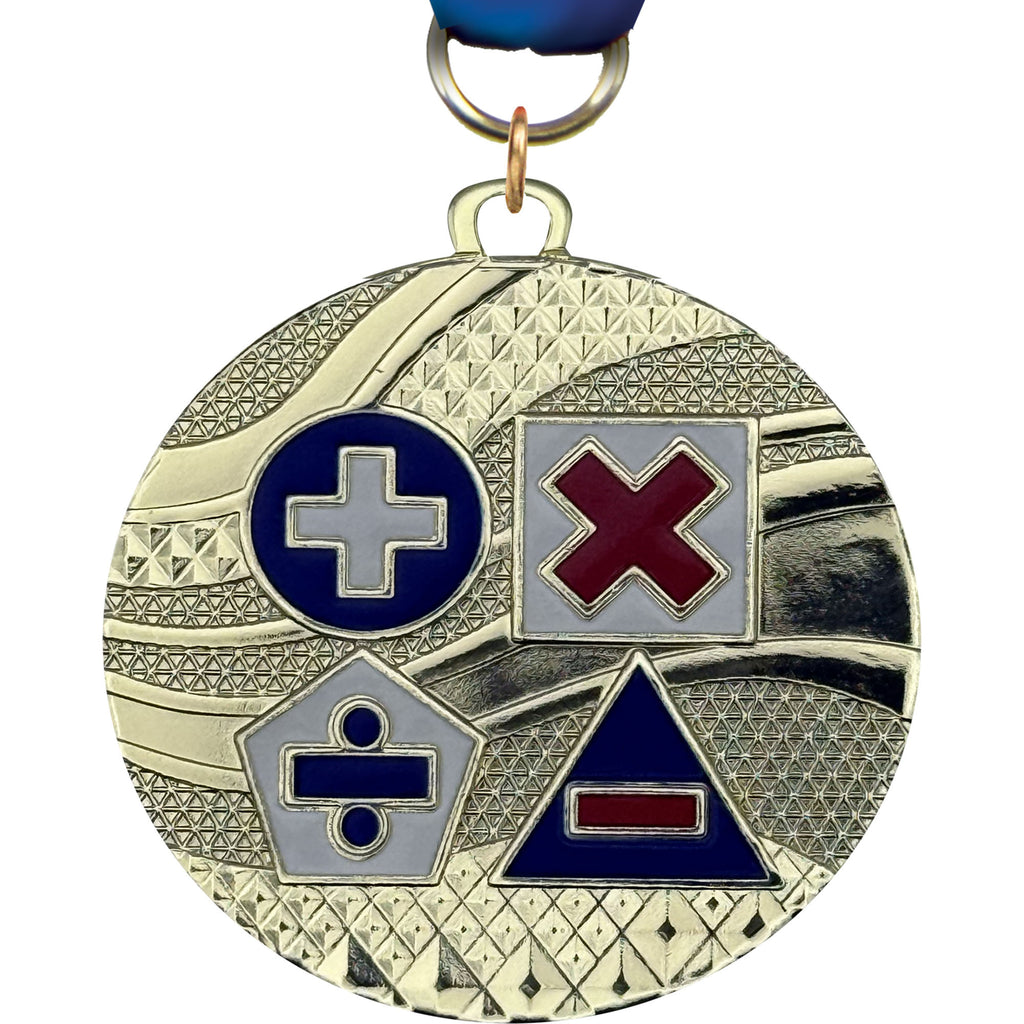 2" Math Prime Diecast Medal [MTP2-MT]