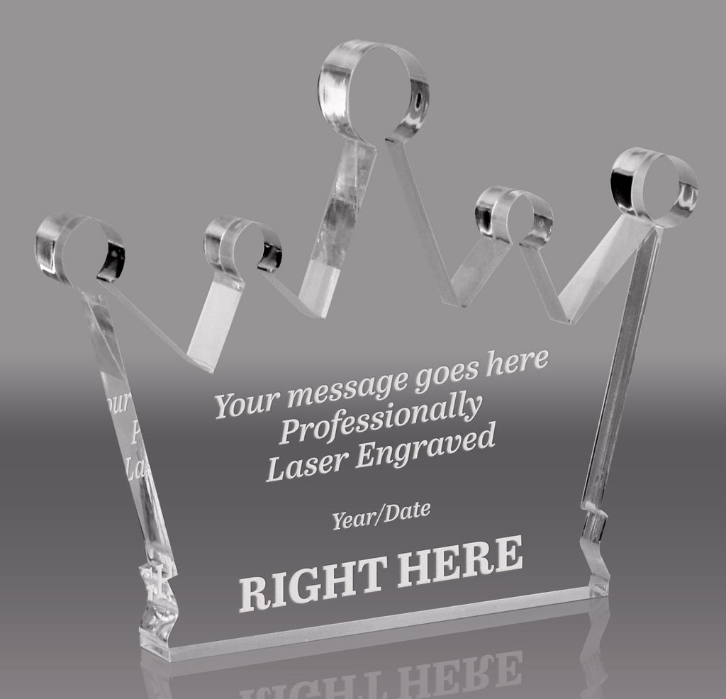 Acrylic Crown Award - 9.5 x 8 inch [ACRWN-98-Q]