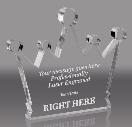 Acrylic Crown Award - 9.5 x 8 inch [ACRWN-98-Q]