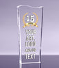 1 inch Thick Acrylic Tidal Wave Award - 8 inch Color [ATTW8-FC-Q]