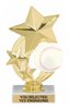 Baseball Shooting Star Spinning Trophy [TSSS6-BS]