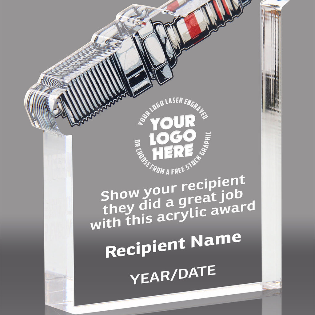 Spark Plug Acrylic Awards
