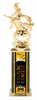 Halloween Costume Contest Diamond Riser Rectangle Column Trophy- 13 inch [TDRSQ13STK-COCO]