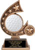 Golf Comet Resin Trophies [RCOM5-GL]