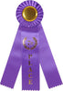 7th Place Triple Streamer Rosette Ribbon [R10R3-7TH]