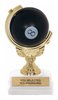 Billiards Trophy with Spinning Squeezable Ball [TSFB6-BL]