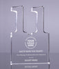 Number 11 Acrylic Award - 6 inch [ATNM-11-6-Q]