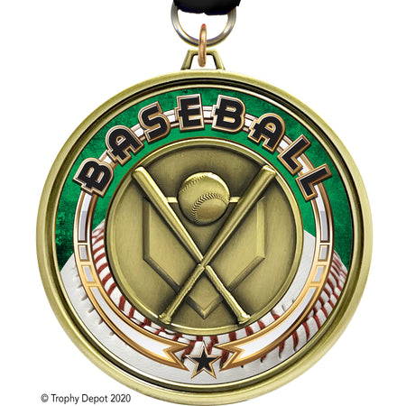 3" Eclipse Insert Medal - Baseball - TD Exclusive! [MEL1-BS]