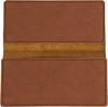 Dark Brown Leatherette Checkbook Cover [CHKJ-322]
