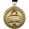 Perfect Attendance 1.75 inch Dimensional Medal [MSW1-PA]
