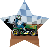 Lawnmower Racing Star Insert [ST-1518]