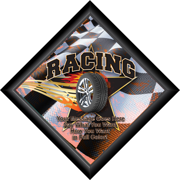 Racing Diamond Plaques