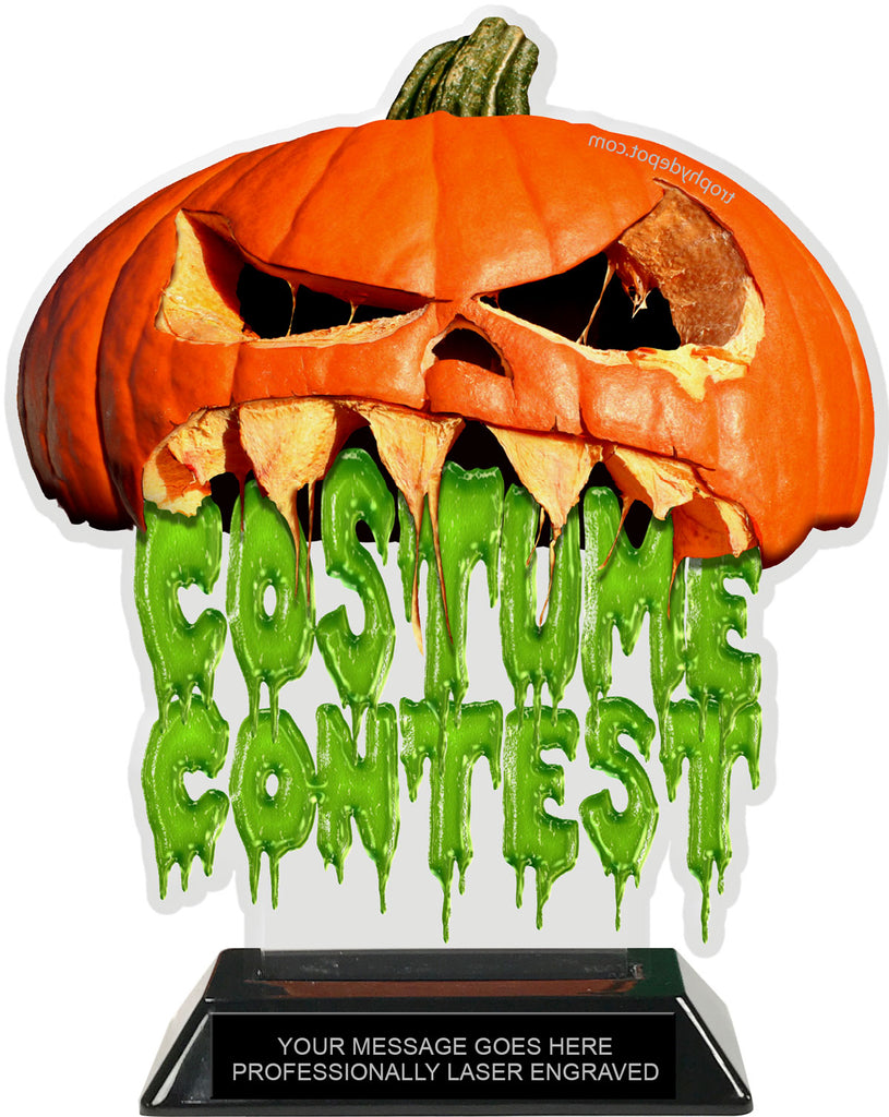 Halloween Jack-o-Lantern Costume Contest  Colorix-T Acrylic Trophy- 8.25 inch [TACR8-HLWN-JAKCOS-Q]