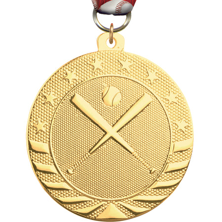 2" Baseball-Softball Starbrite Medal [MJSB2-BS]