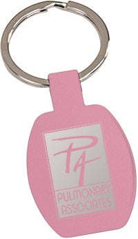 Rectangular Metal Key Chain- Pink [KCRCT104PK]
