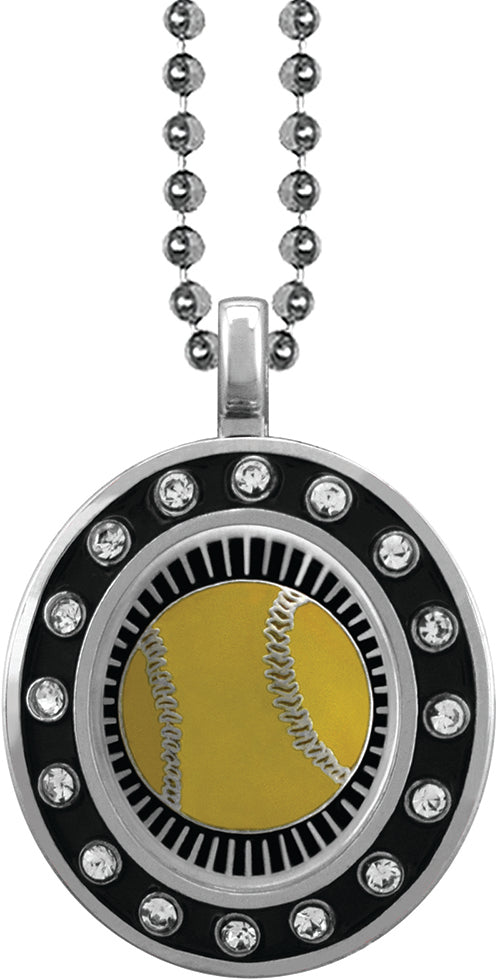 Softball Silver Charm [CSOV-16STN-SB-S]