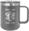 Polar Camel 15oz Handled Coffee Mug - Grey [DJPC10 -10]
