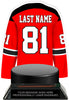 Hockey Jersey Colorix-T Acrylic Trophy- Red [TACR7-JSY-HK-RED-Q]