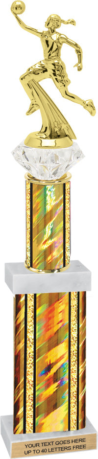 Diamond Riser Rectangle/Oval Column Trophy [TDRQRD18]