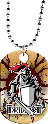 Knight Mascot Monster Dog Tag [DTXL-MSCT-KNT]