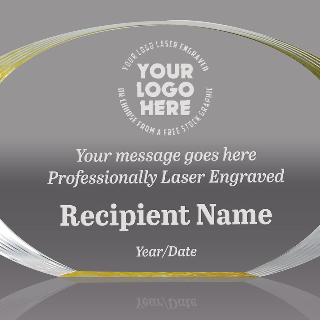 New World Acrylic Awards - Engraved