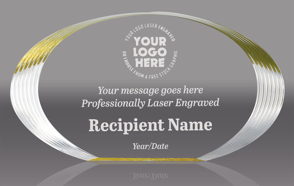 New World Award Acrylic- 10.75 x 6 inch [ANWA-L]