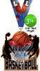 Basketball Colorix-M Acrylic Medal - 3.75 inch [MACR375-BK-Q]