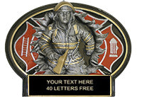 Fire Fighter Burst Thru Ovals - Male [BT7-FIRE]