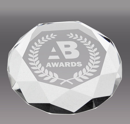 Optical Crystal Paperweight Award [CRP603]