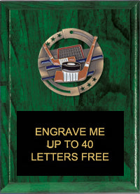 6"x8" Hockey Dimensional Color Plaque [PEM6-HK]