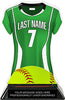 Softball Jersey Colorix-T Acrylic Trophy- Green [TACR7-JSY-SB-GRN-Q]